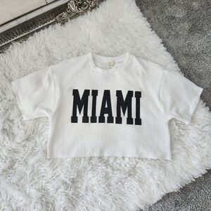 MIROH Textured Ribbed Crop Top. Size Large. New.